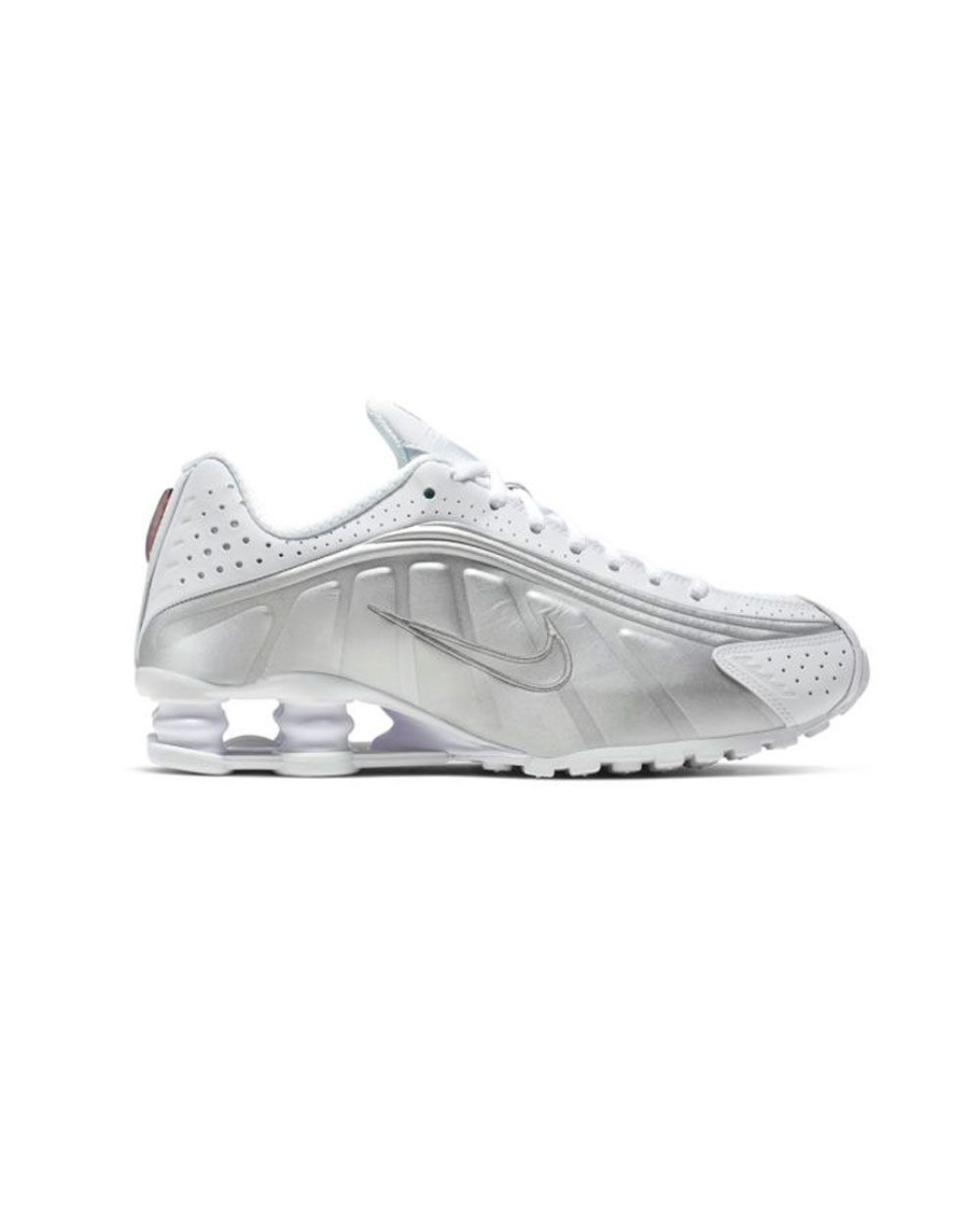 Nike Shox R4 WHITE METALLIC SILVER