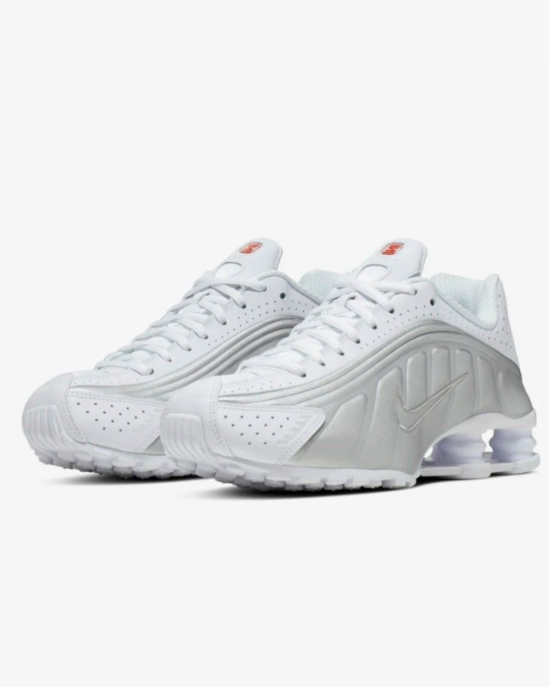 Nike Shox R4 WHITE METALLIC SILVER