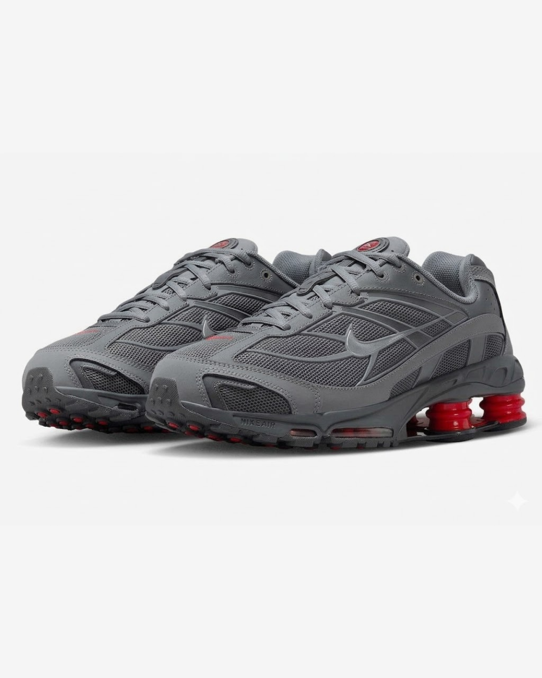 Nike Shox RIDE 2 SMOKE GREY UNIVERSITY RED