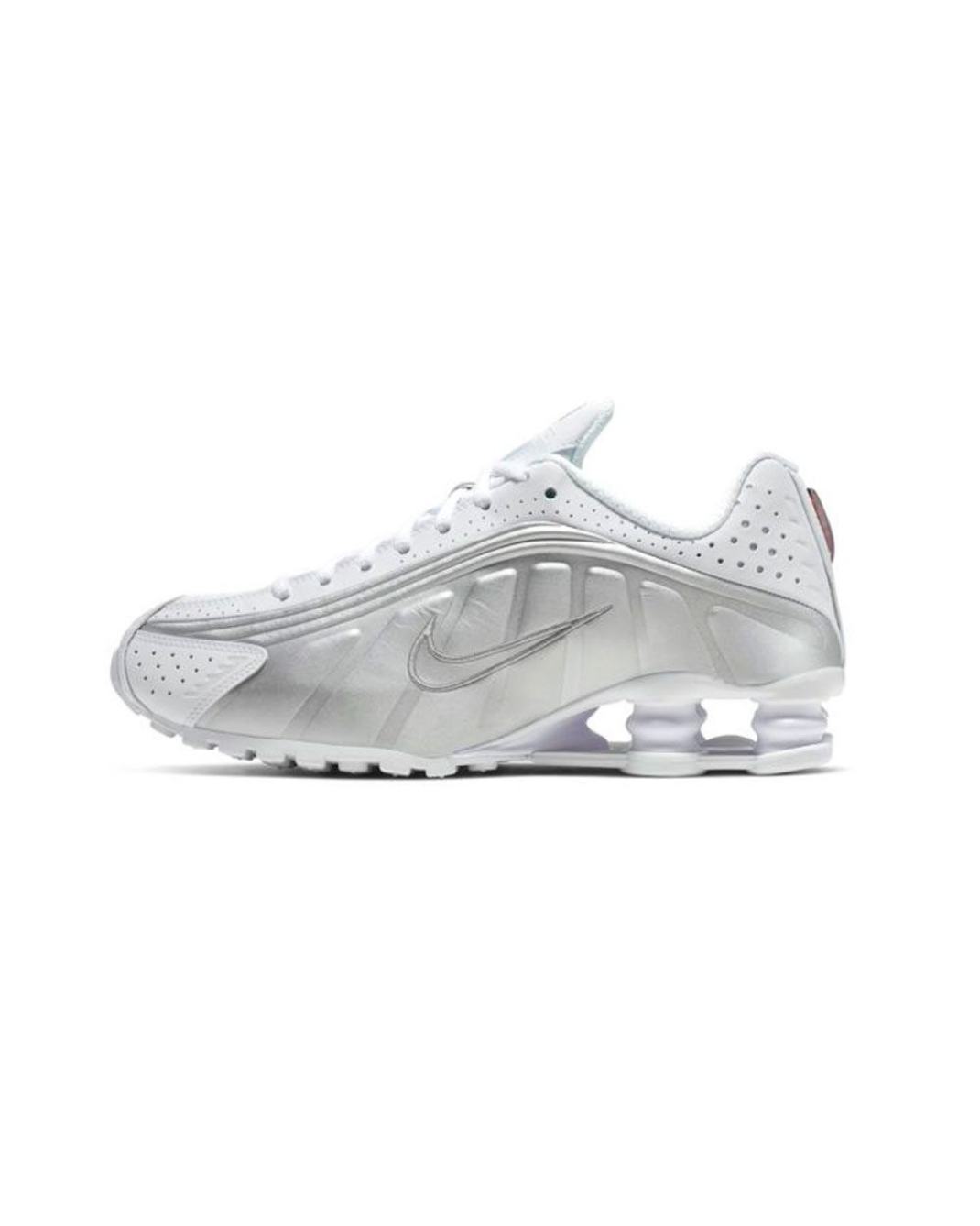 Nike Shox R4 WHITE METALLIC SILVER